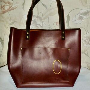 Portland Leather Goods Classic Brown Medium Tote - U.S.A.